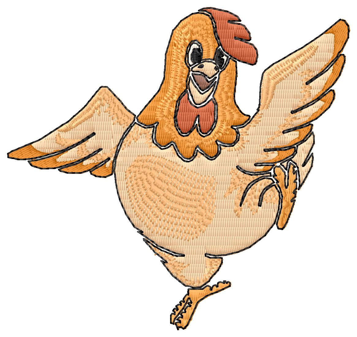 Анимационная курица